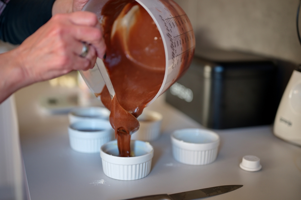 Šokoladinio suflė gaminimas